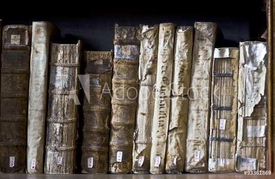 Picture of Books in the Ricoleta Library Arequipa Peru